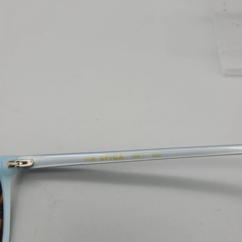 Via Spiga 350-S Eyeglasses Tortoise Blue Rectangular Frames 52-16-135 Zyloware